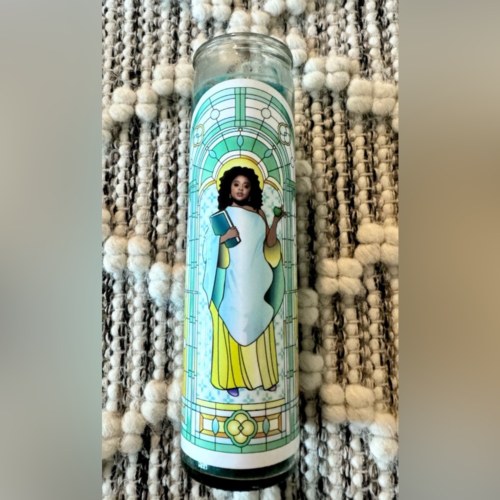 Homemade Abbot Elementary Janine Prayer Candle